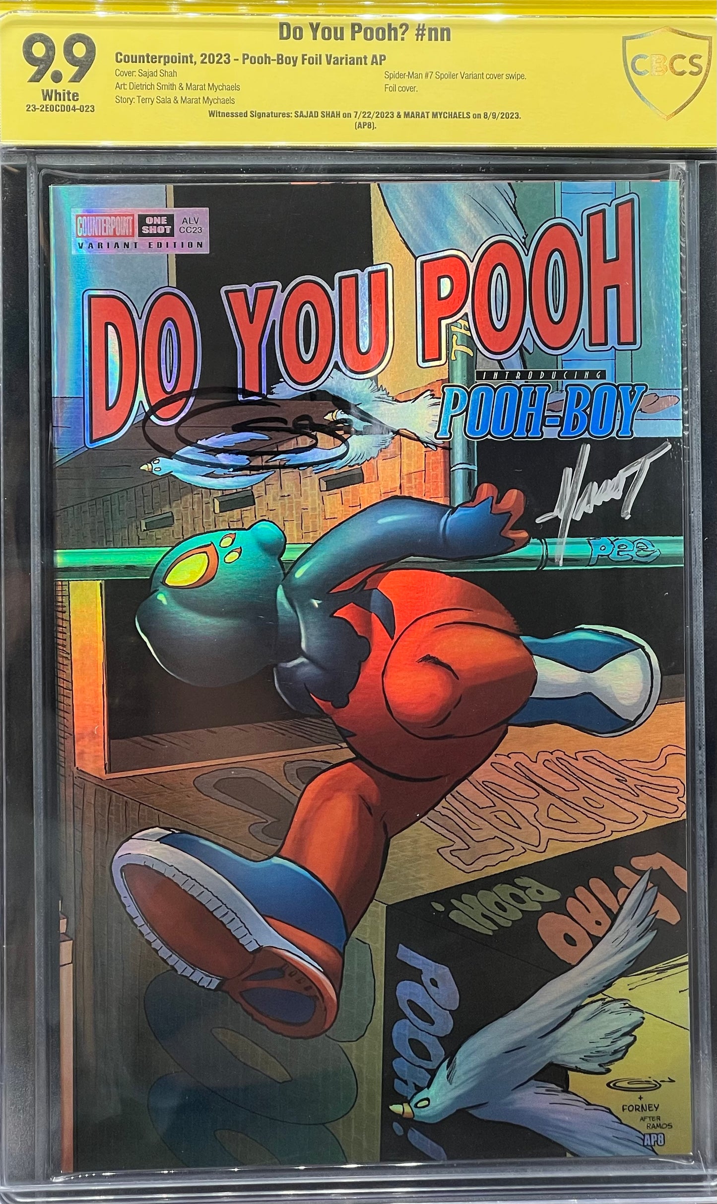 Do You Pooh? #nn Pooh-Boy Foil Variant AP CBCS 9.9 Yellow Label Sajad & Marat