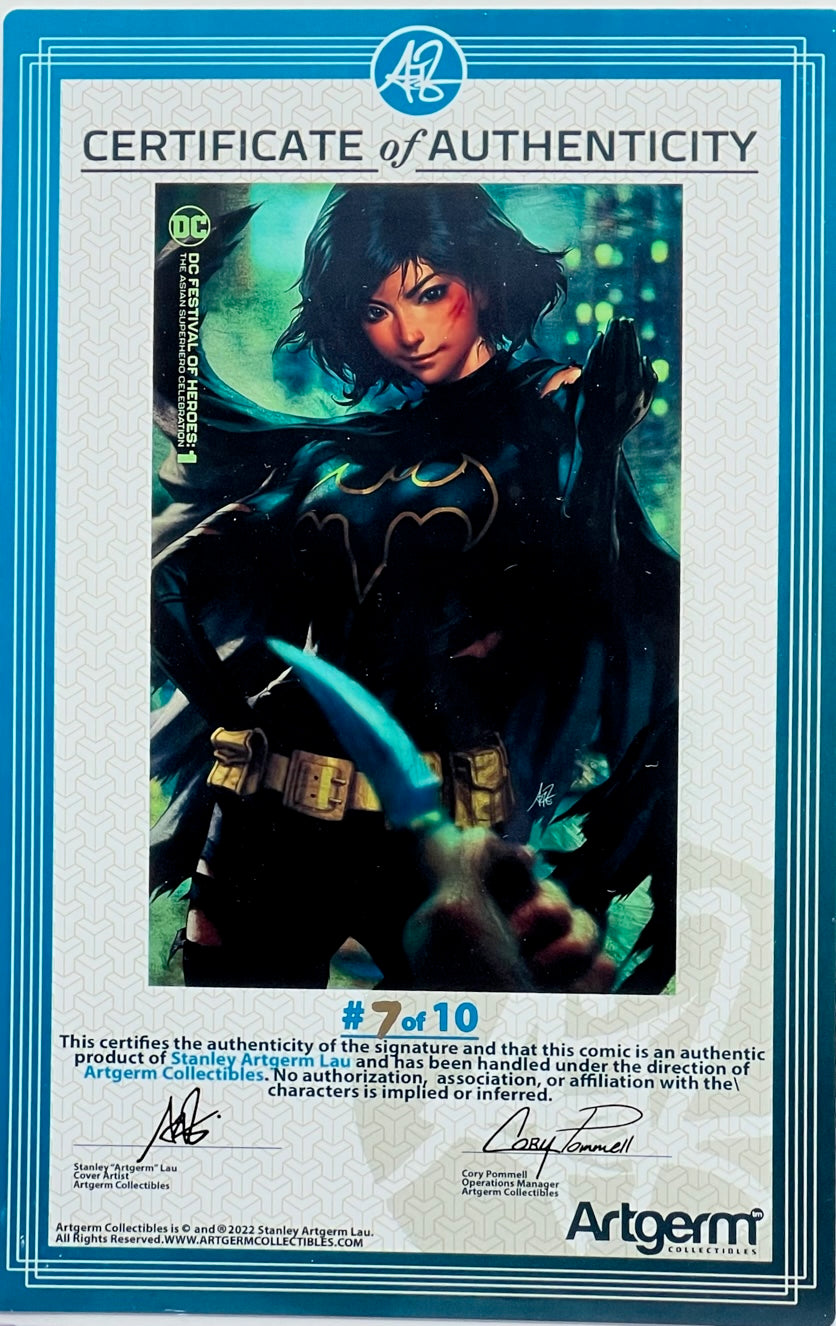 DC Festival of Heroes: The Asian Superhero Celebration #1 Stanley "Artgerm" Lau Variant CBCS 9.8 Yellow Label