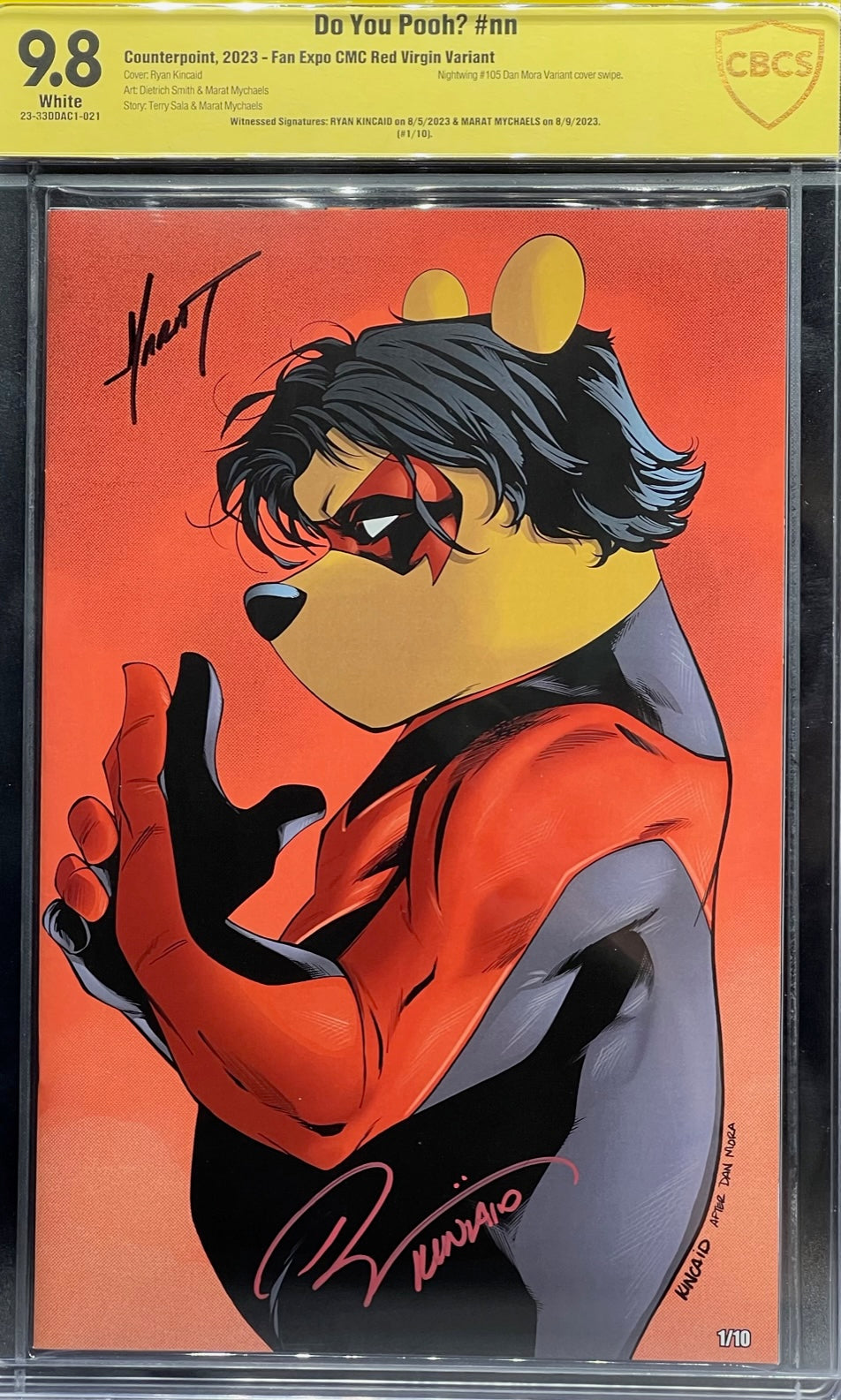 Do You Pooh? #nn Fan Expo CMC Red Virgin Variant CBCS 9.8 Yellow Label Kincaid & Marat
