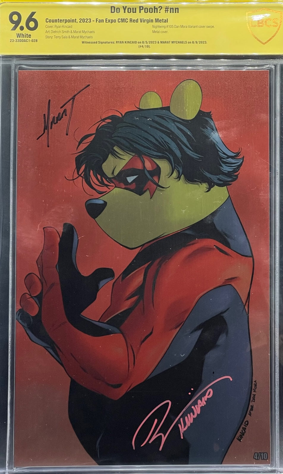 Do You Pooh? #nn Fan Expo CMC Red Virgin Metal CBCS 9.6 Yellow Label Kincaid & Marat