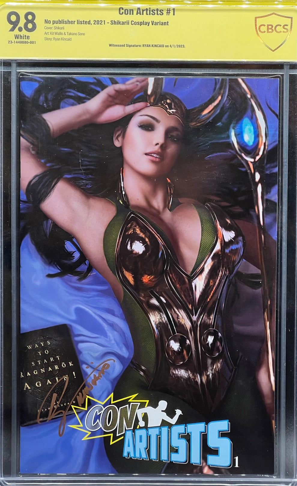 Con Artists #1 Shikarii Cosplay Variant CBCS 9.8 Yellow Label Ryan Kincaid
