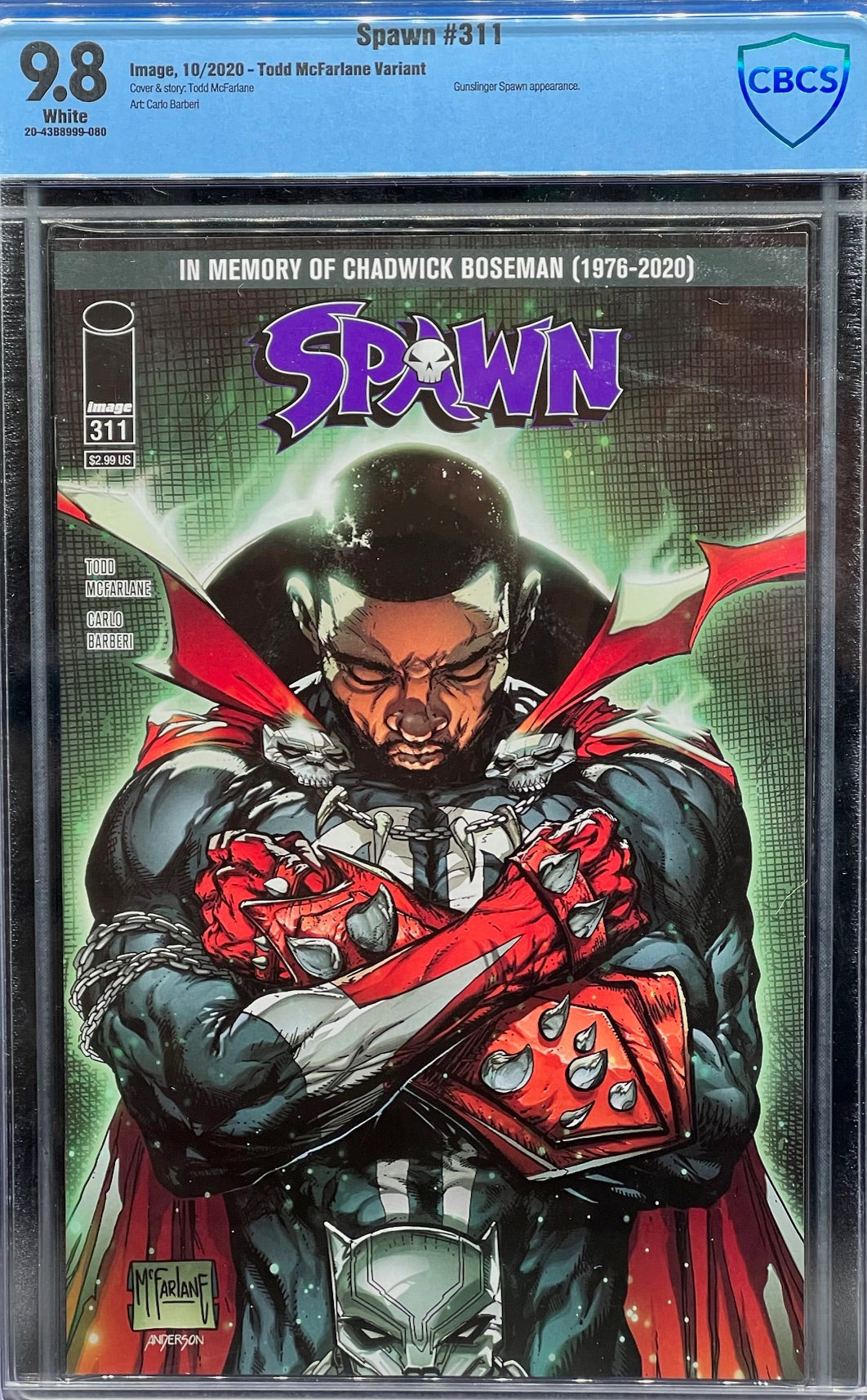 Spawn #311 Todd McFarlane Variant CBCS 9.8 Blue Label