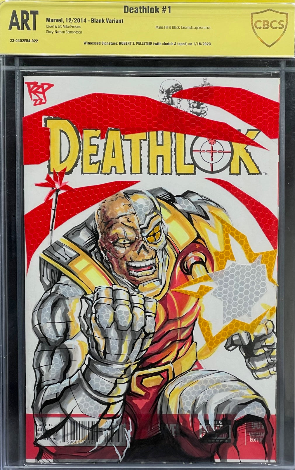 Deathlok #1 Robert Pelletier Sketch Cover CBCS ART Grade