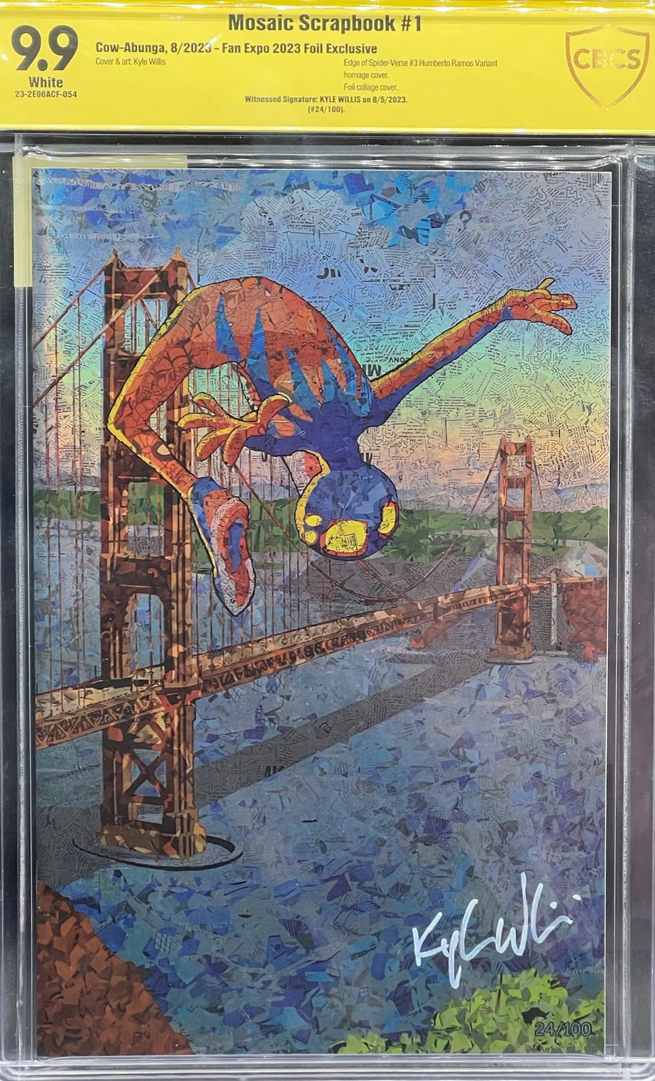 Mosaic Scrapbook #1 Fan Expo 2023 Foil Exclusive CBCS 9.9 Yellow Label Kyle Willis