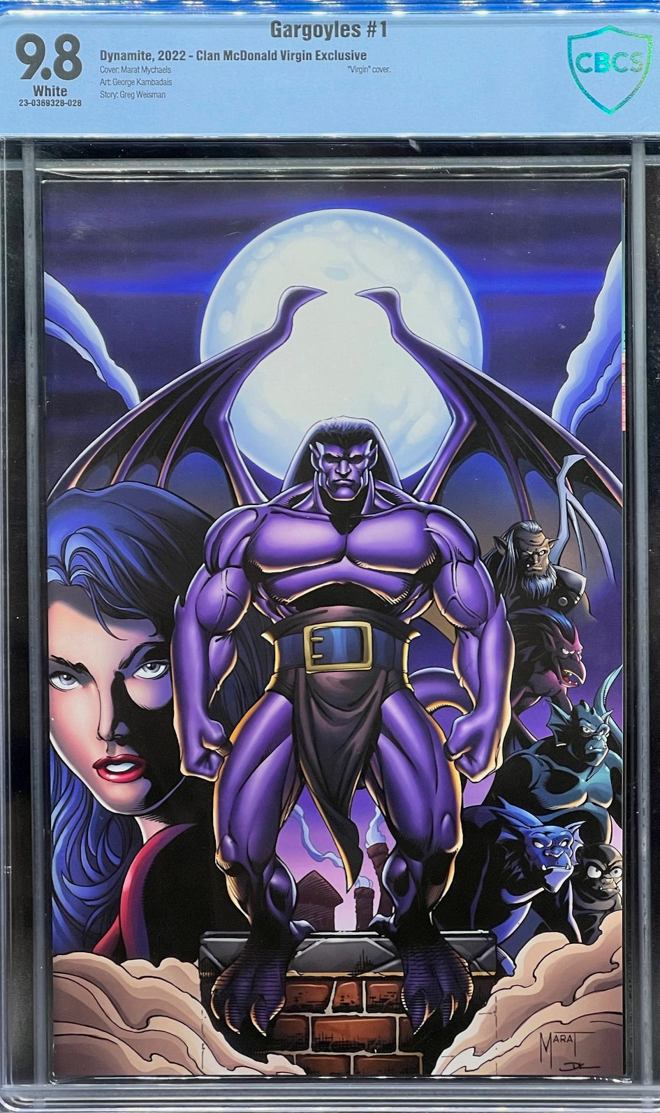Gargoyles #1 Clan McDonald Virgin Exclusive CBCS 9.8 Blue Label