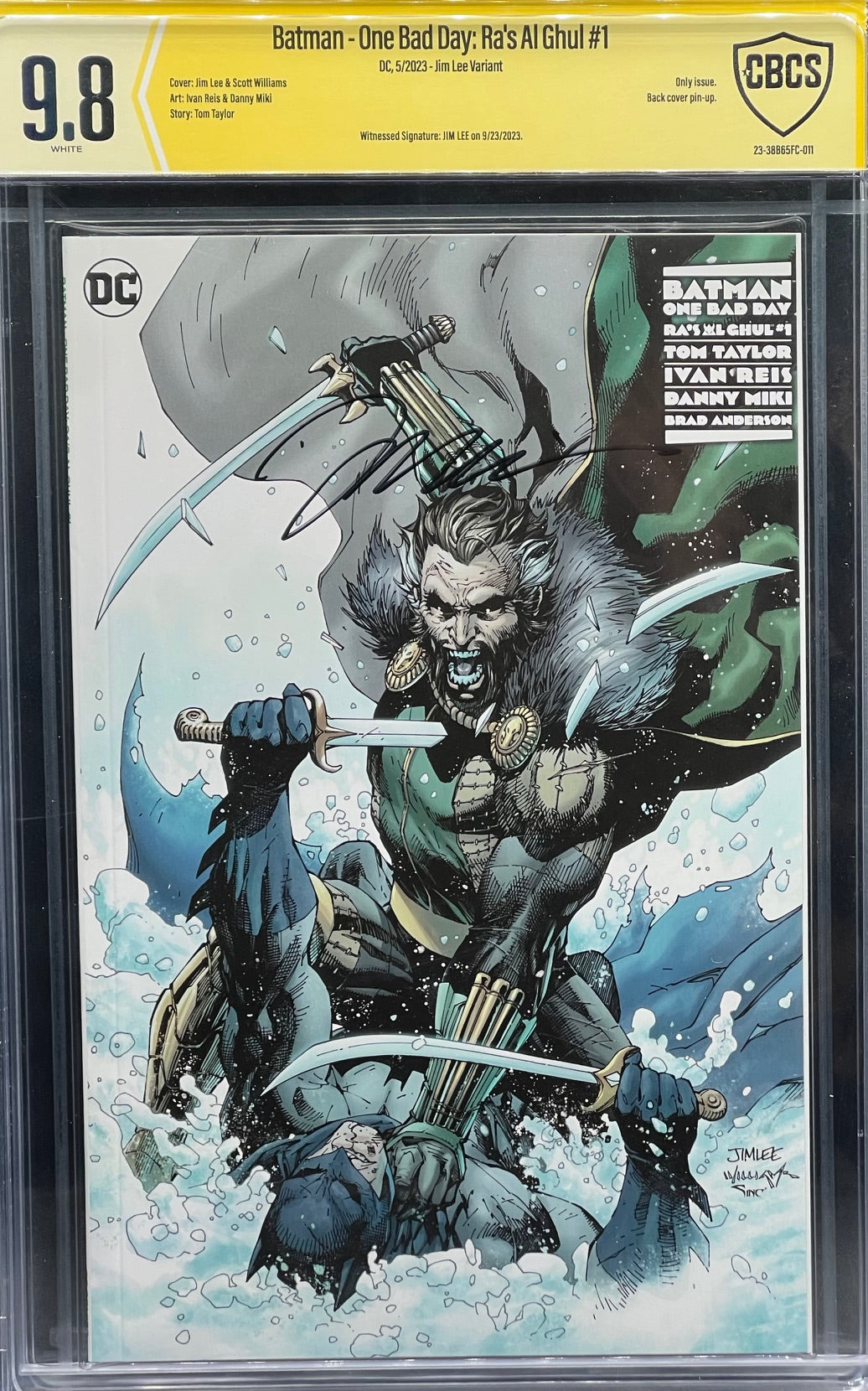 Batman- One Bad Day: Ra's Al Ghul #1 Jim Lee Variant CBCS 9.8 Yellow Label