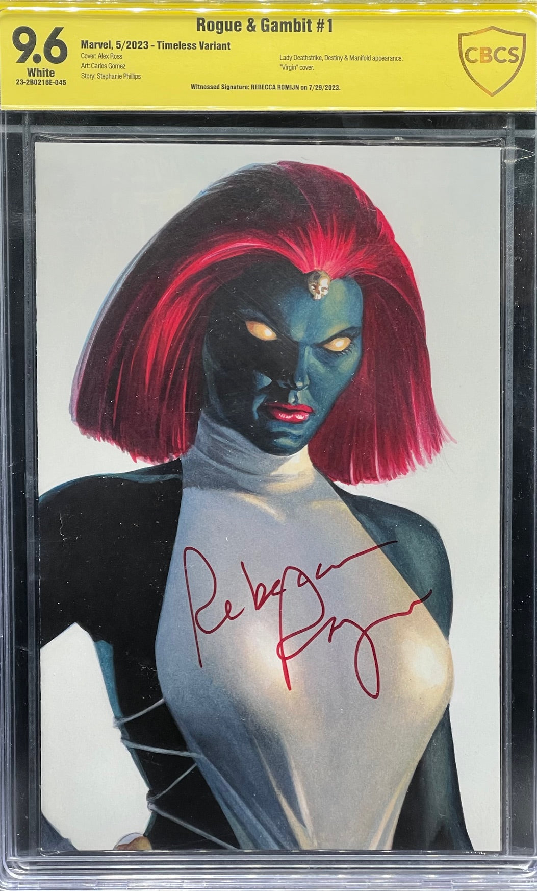 Rogue & Gambit #1 Timeless Variant CBCS 9.6 Yellow Label Rebecca Romijn