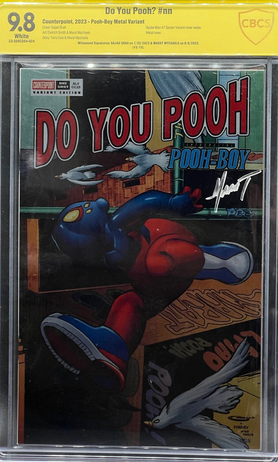 Do You Pooh? #nn Pooh-Boy Metal Variant CBCS 9.8 Yellow Label Sajad & Marat
