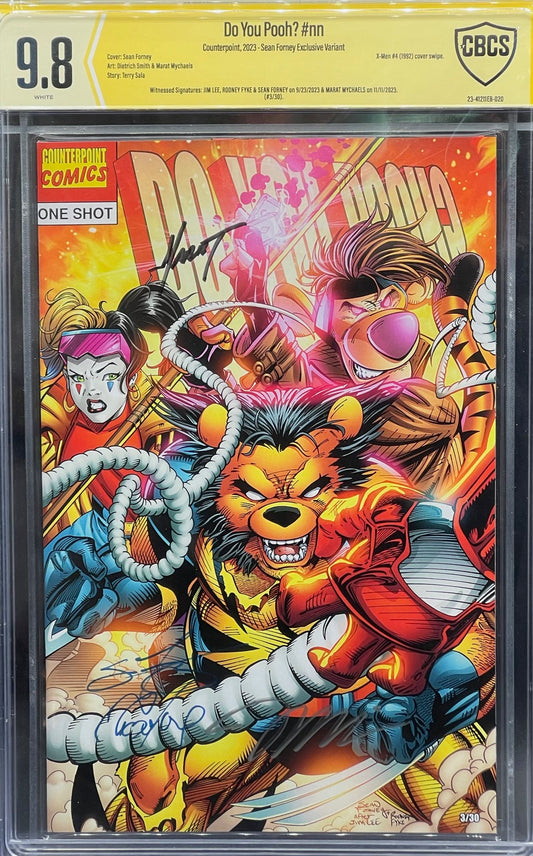 Do You Pooh? #nn Sean Forney Exclusive Variant CBCS 9.8 Yellow Label ~ QUADRUPLE SIGNED!