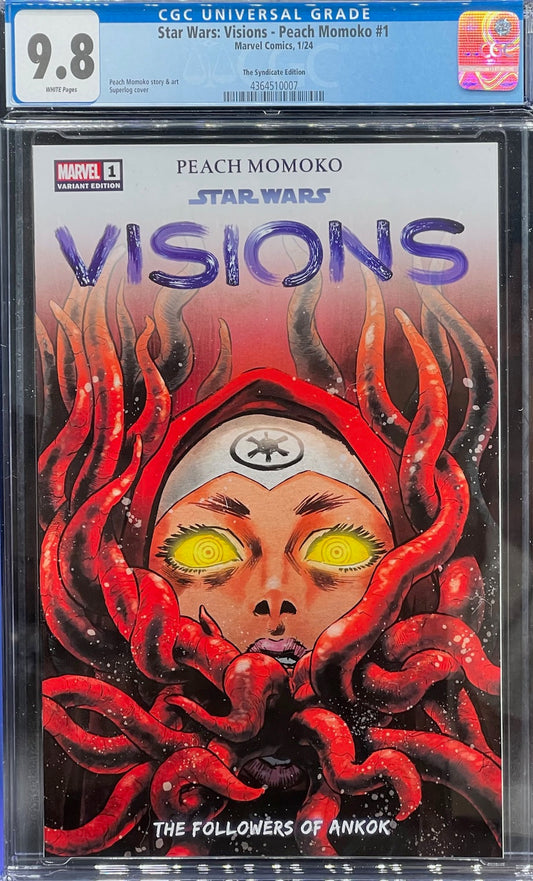 Star Wars: Visions - Peach Momoko #1 The Syndicate Edition CGC 9.8 Universal Grade
