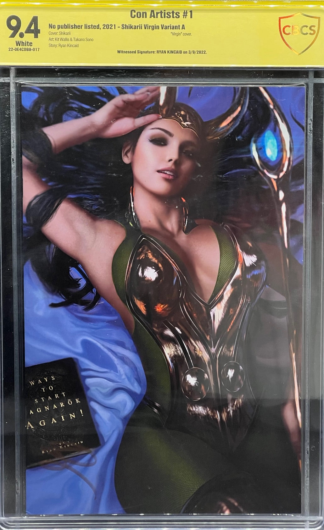 Con Artists #1 Shikarii Virgin Variant A CBCS 9.4 Yellow Label Ryan Kincaid
