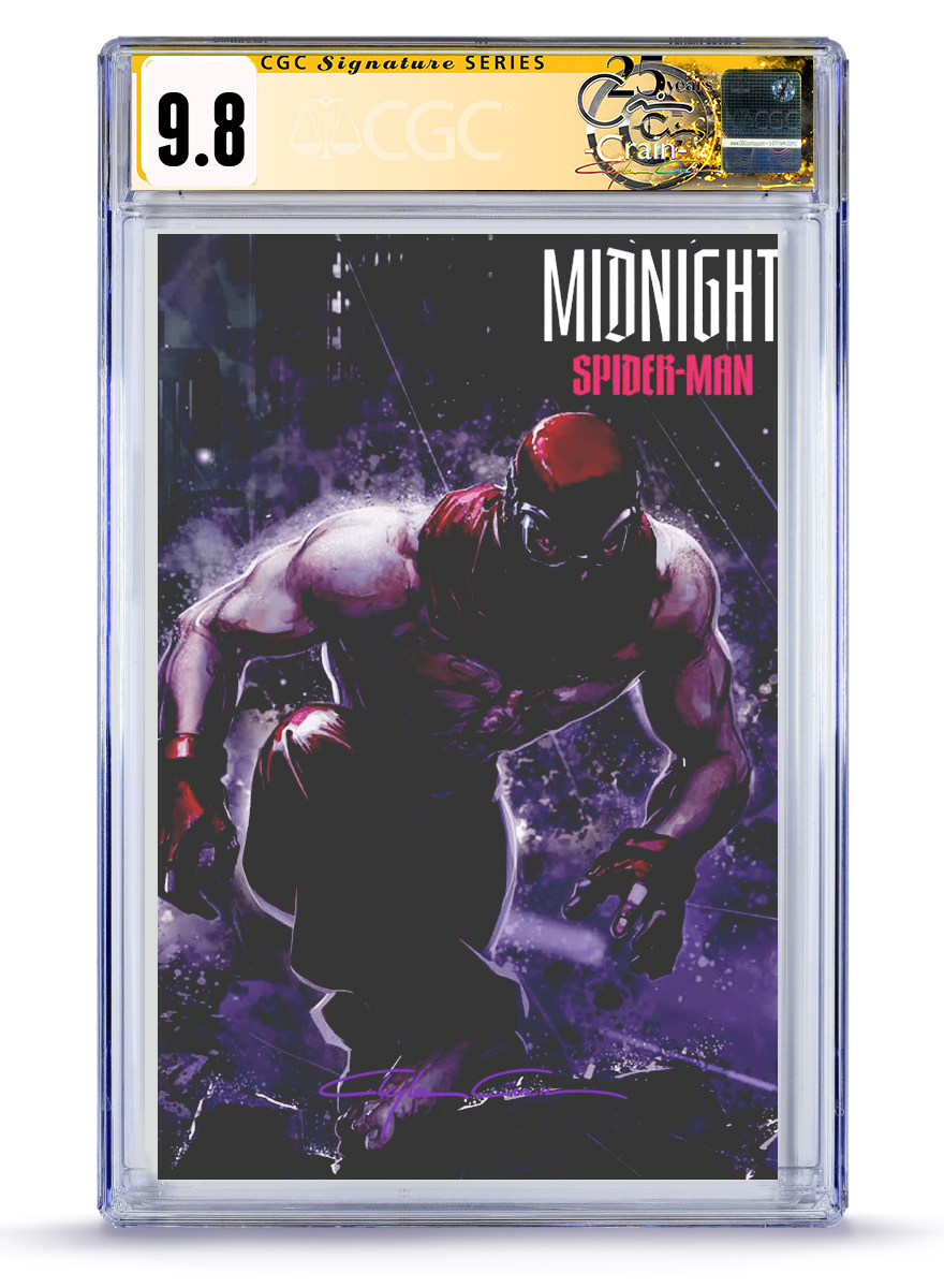 PREORDER: Midnight Spider-Man No.1 TRADE DRESS Classic Signature 9.8 CGC Signature Series