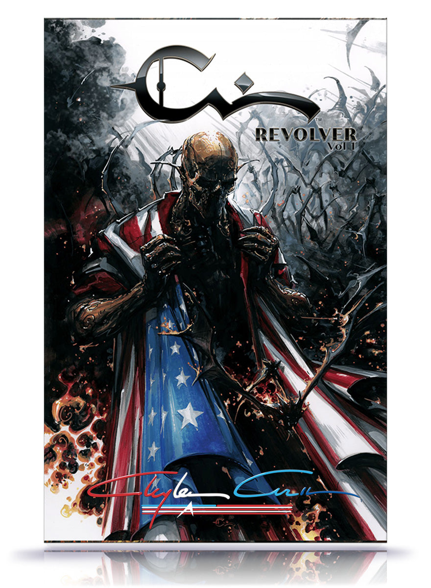 USA Flag Signature w/COA Revolver Level Sketchbook 2nd Printing