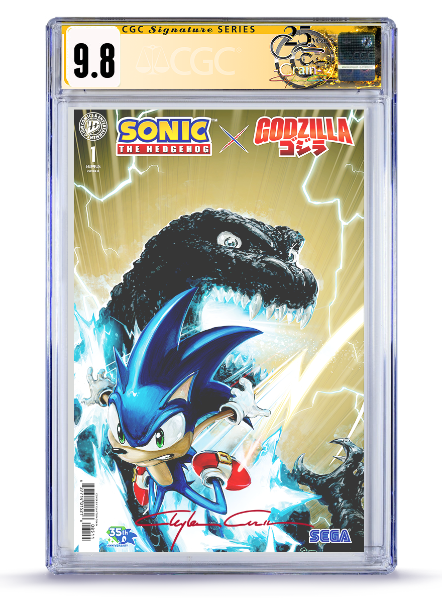 PREORDER: Trade Dress Sonic x Godzilla No. 1 Classic Signature 9.8 CGC Signature Series)