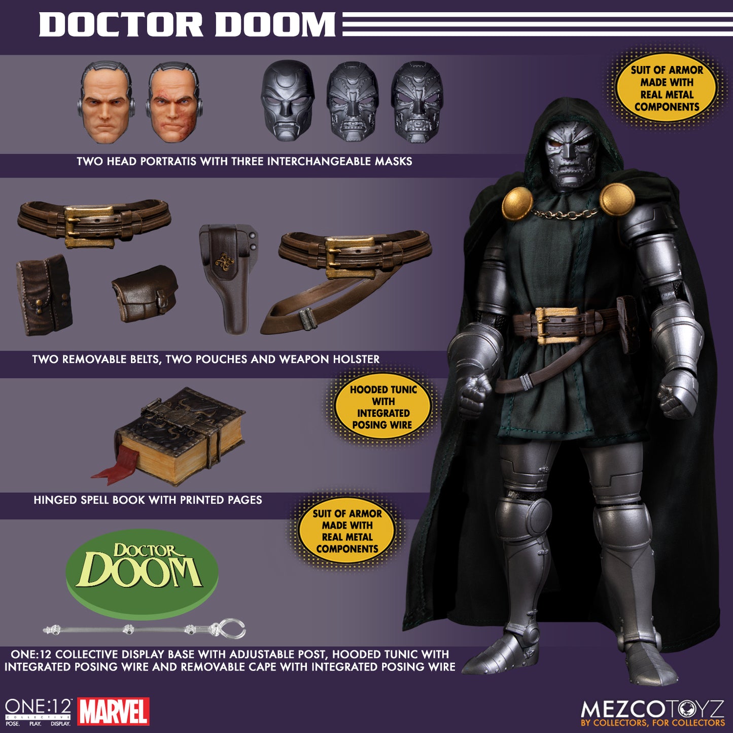 ONE-12 COLLECTIVE MARVEL DOCTOR DOOM DLX ED AF