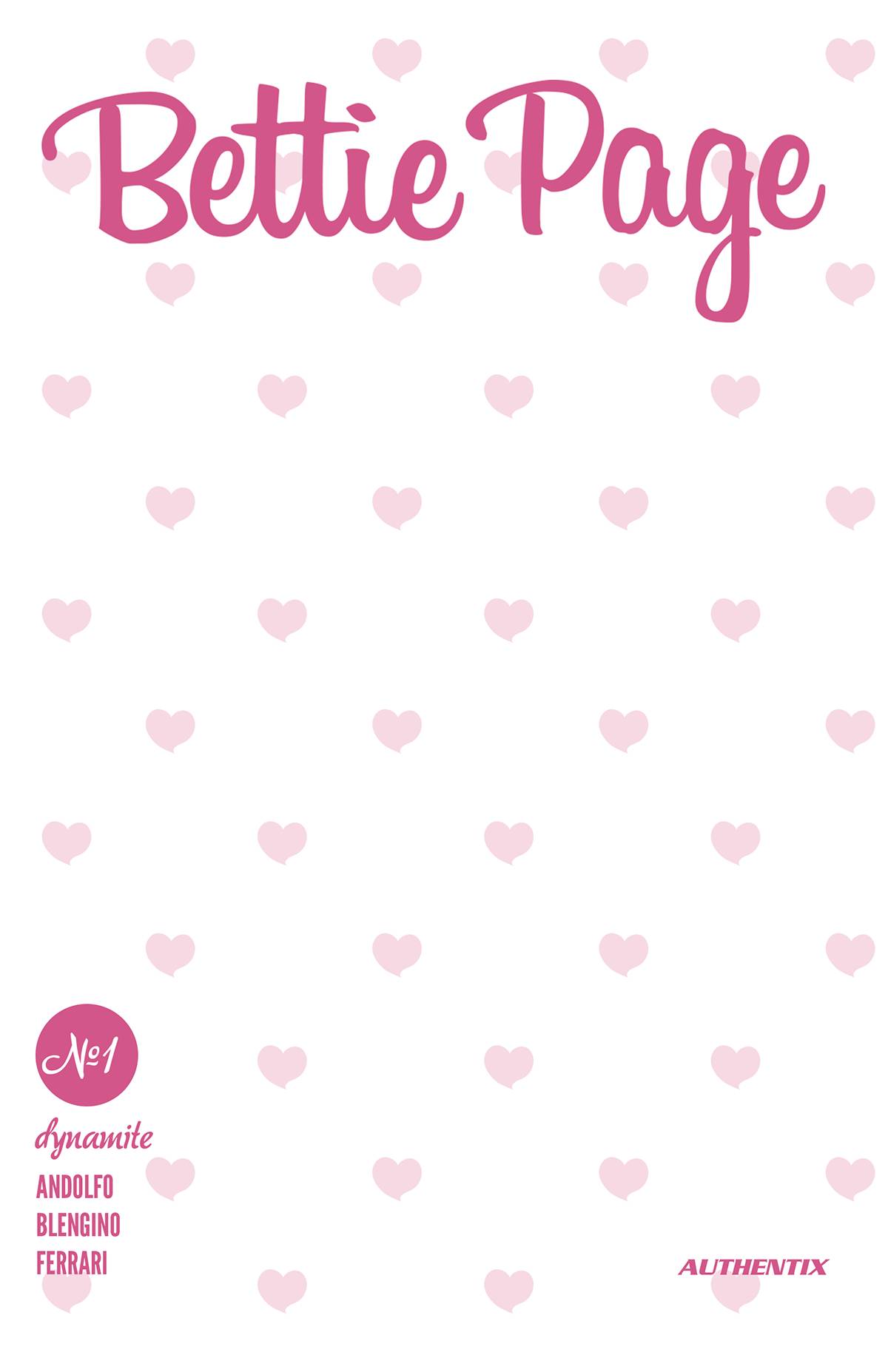 BETTIE PAGE #1 HEART BLANK AUTHENTIX