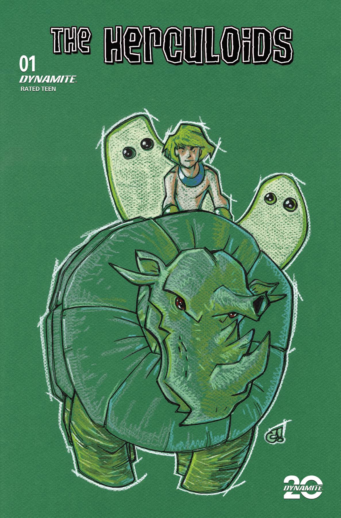 HERCULOIDS #1 CVR L 10 COPY INCV ROUSSEAU PASTEL ART ORIGINA