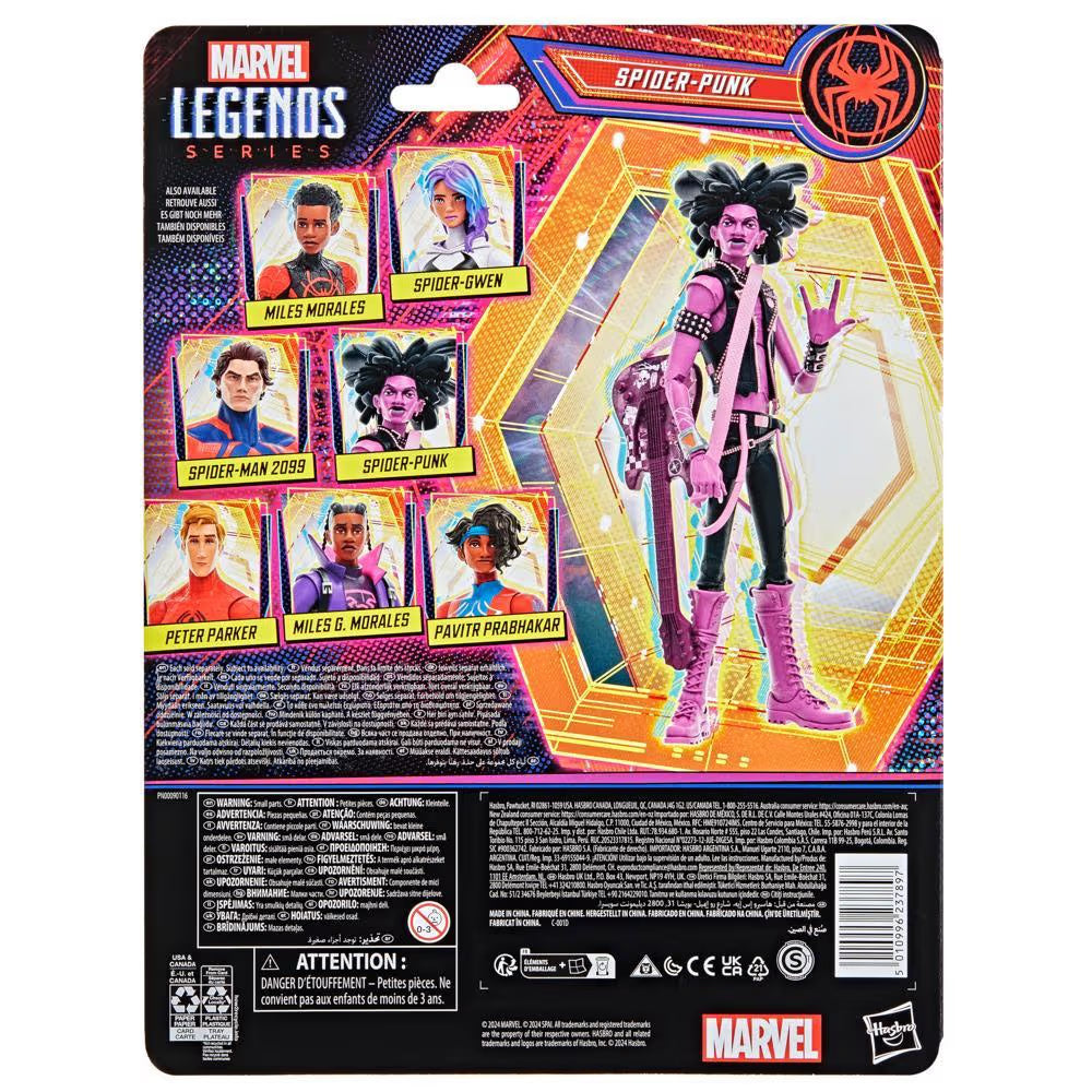 Marvel Legends Series Spider-Man: Across the Spider-Verse Spider-Punk 6-inch Action Figure, w/ Accessories