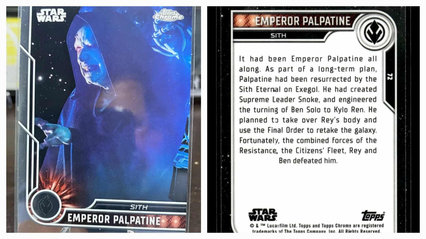 Ian McDiarmid - 2023 Topps Chrome Star Wars #72 Emperor Palpatine