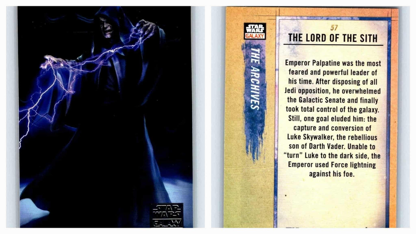 Ian McDiarmid - 2018 Topps Star Wars Galaxy The Lord of the Sith #57 Emperor Palpatine