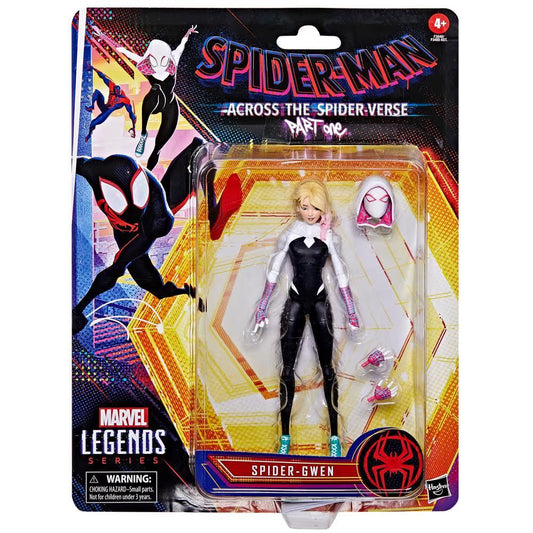 Marvel Legends Series Spider-Man: Across the Spider-Verse (Part One) Spider-Gwen 6-inch Action Figure, 4 Accessories