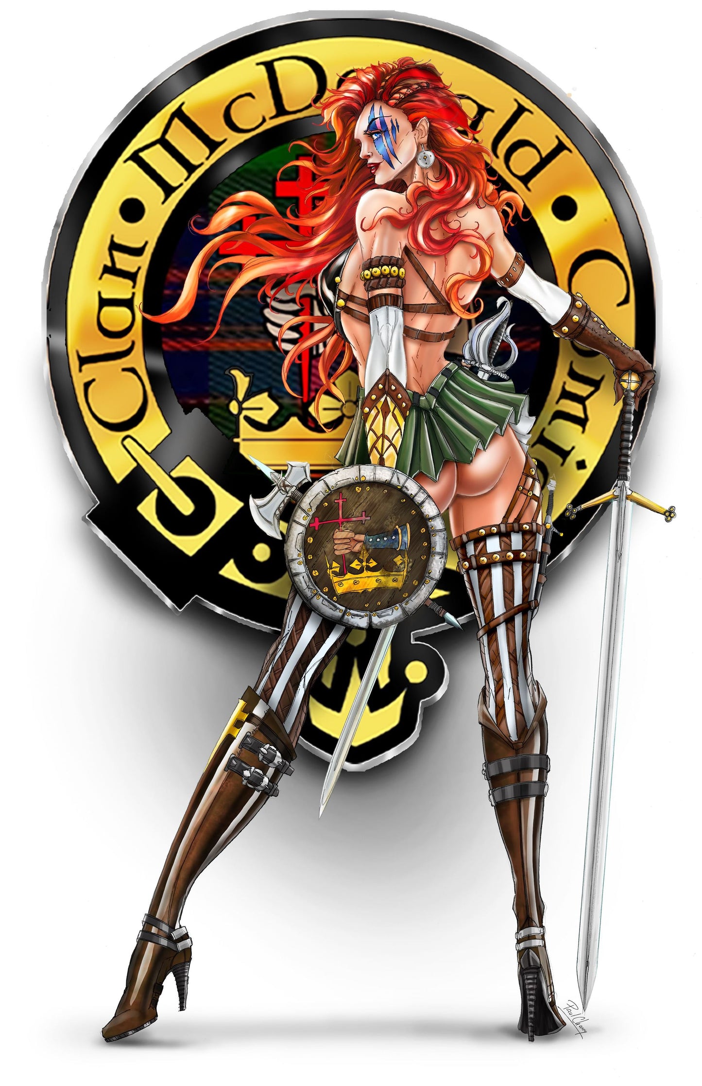 CMC EXCLUSIVE WHITE WIDOW #1 'BRAVEHEART EDITION" METAL COVER