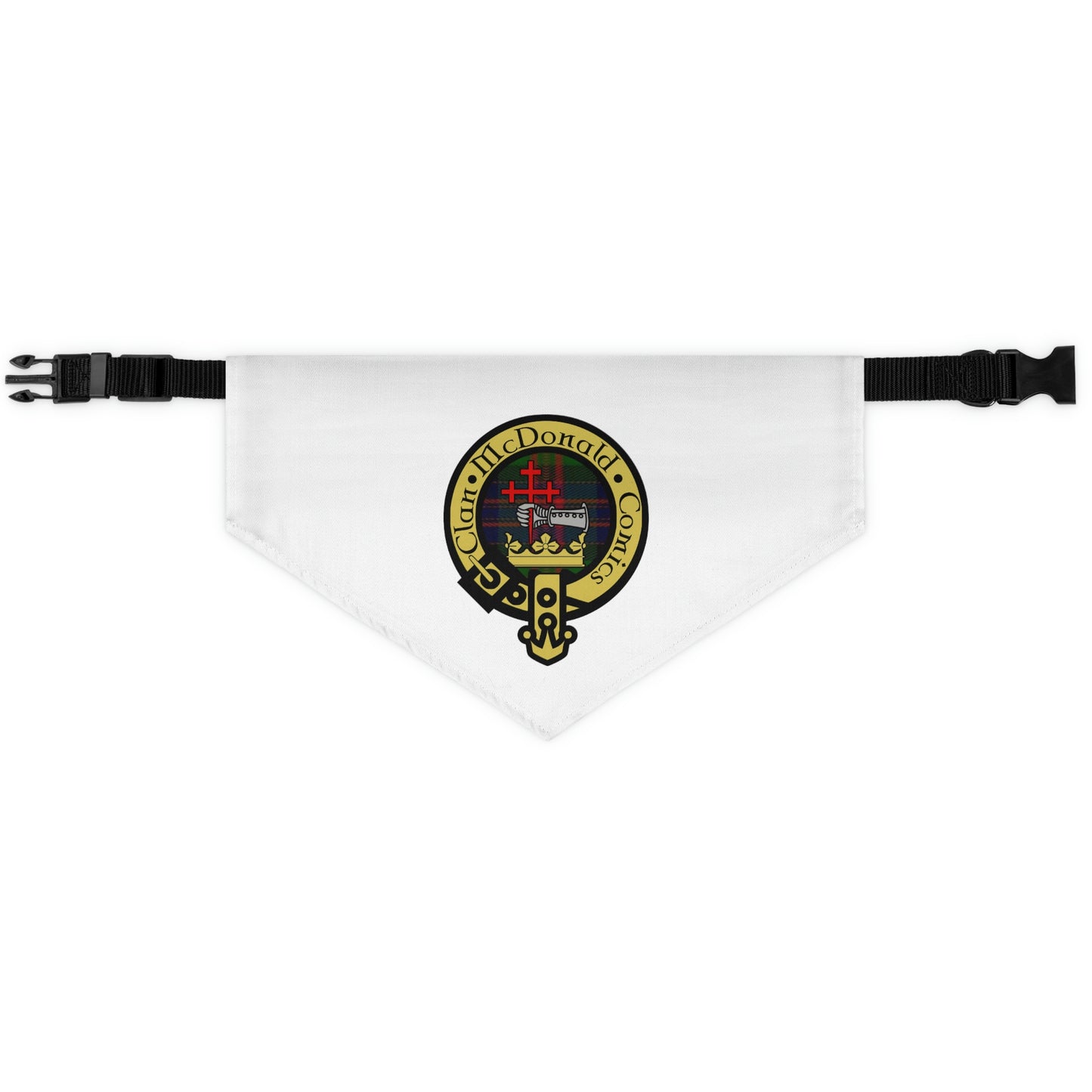 Clan McDonald Comics Pet Bandana Collar - White