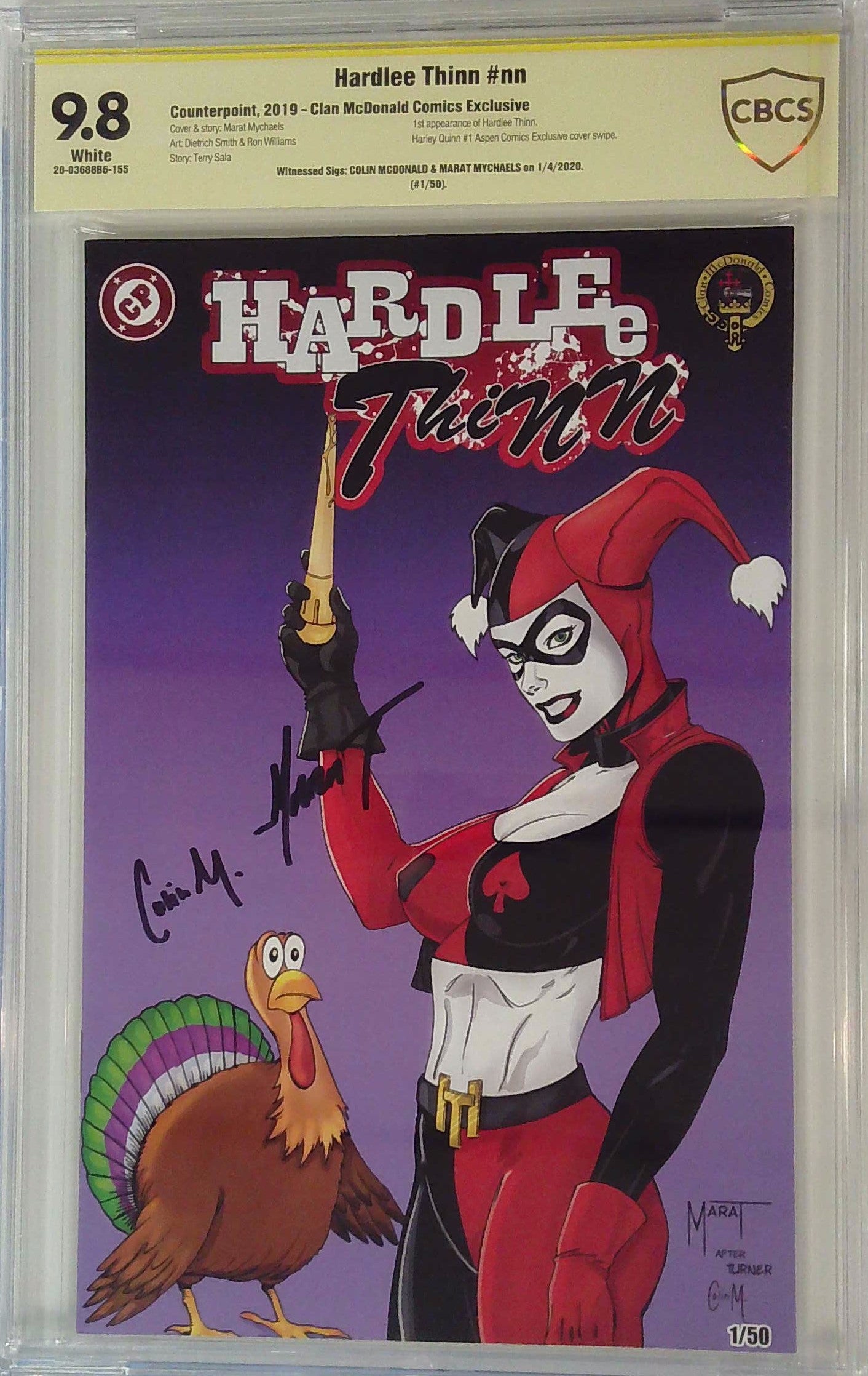 Hardlee Thinn #nn 9.8 CBCS Yellow Label