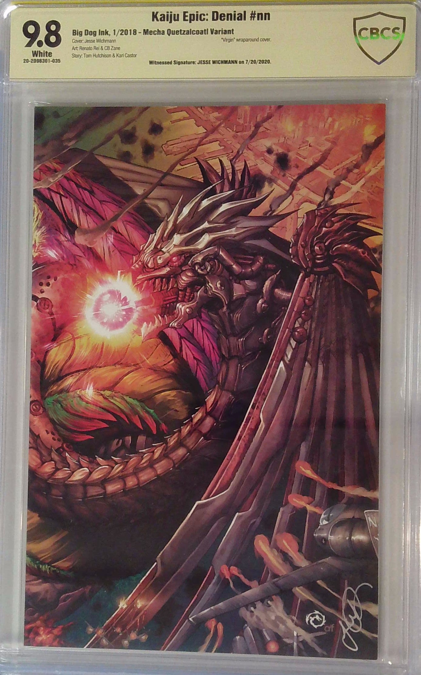 Kaiju Epic: Denial #nn 9.8 CBCS Yellow Label