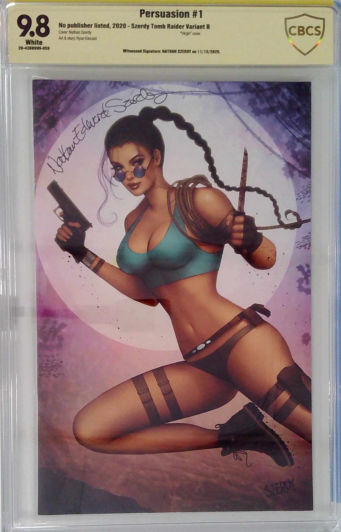 Persuasion #1 CBCS 9.8 Yellow Label Szerdy Tomb Raider Variant B