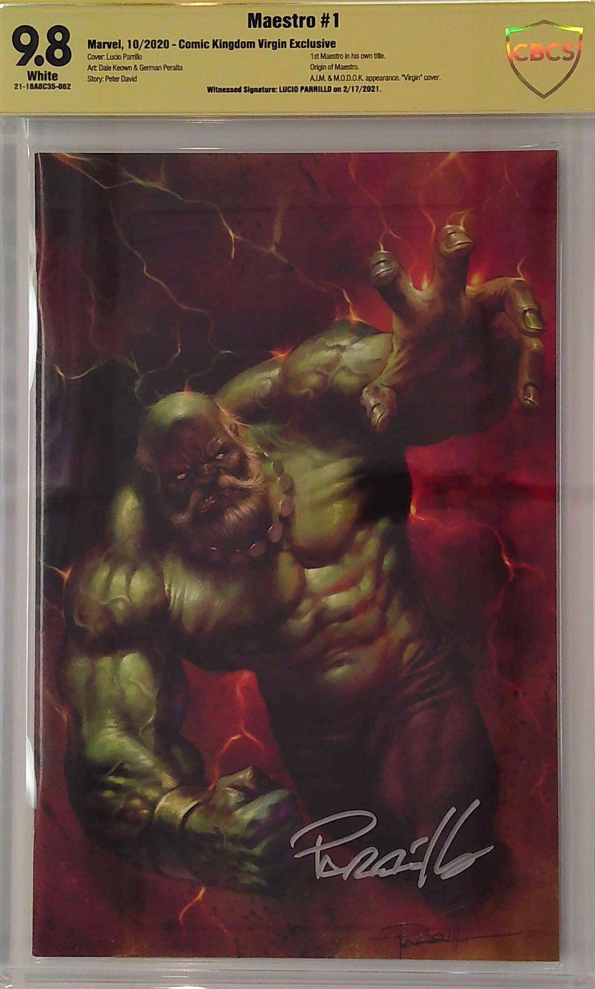 Maestro #1 Comic Kingdom Exclusive Variant & Virgin Exclusive SET CBCS 9.8 Yellow Label Lucio Parrillo Marvel Comics