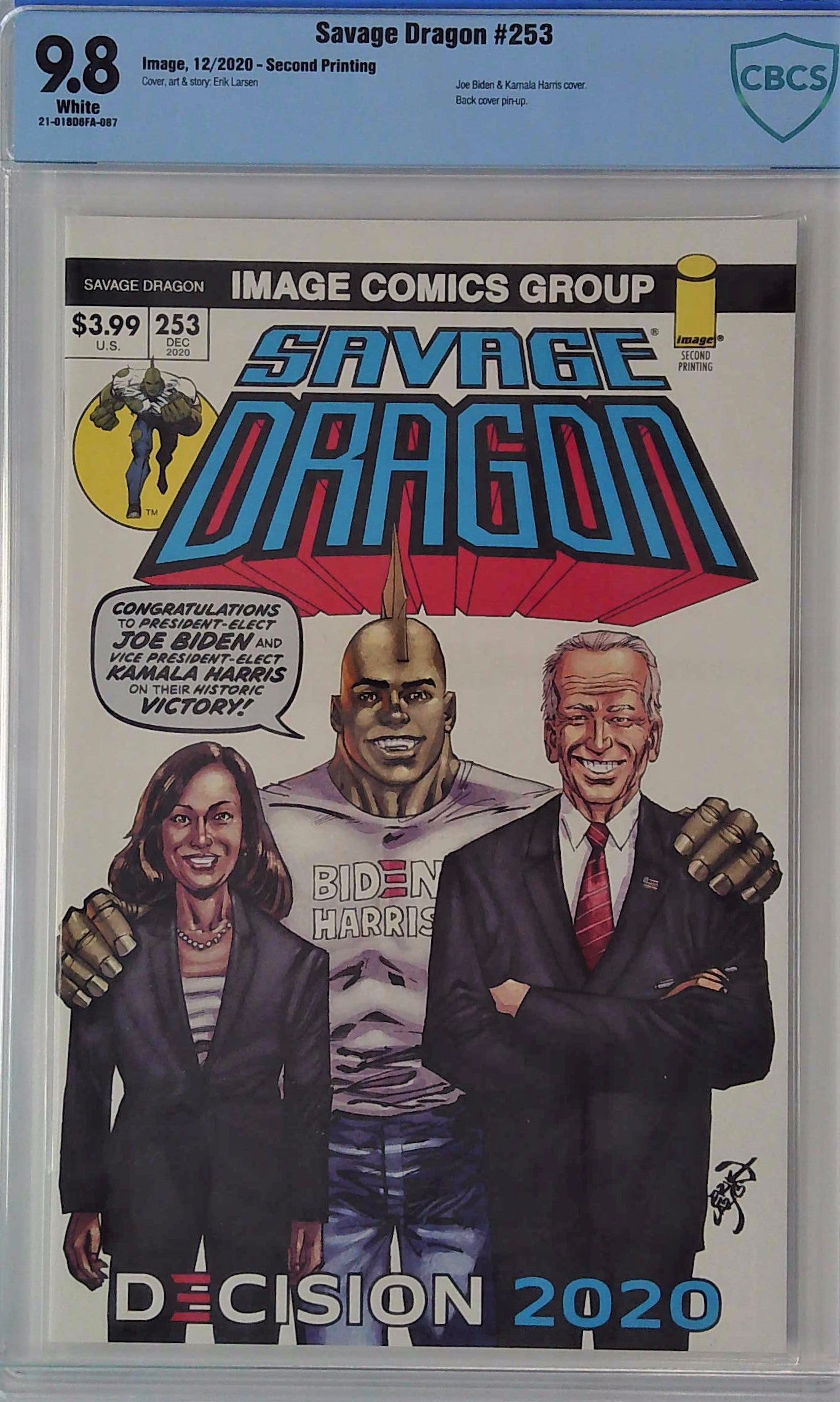 Savage Dragon #253 Second Printing CBCS 9.8 Blue Label