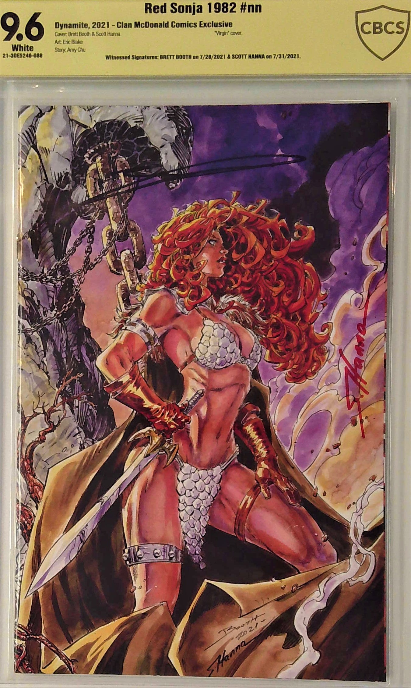 Red Sonja 1982 #nn Clan McDonald Comics Exclusive Virgin Cover CBCS 9.6 Yellow Label