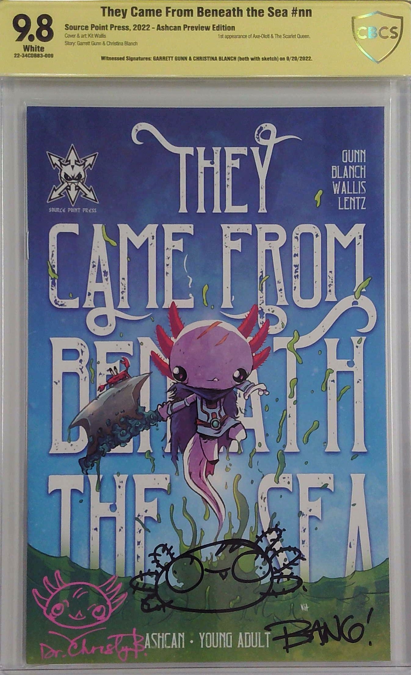 They Came From Beneath the Sea #nn CBCS 9.8 Yellow Label GARRETT GUNN & CHRISTINA BLANCH