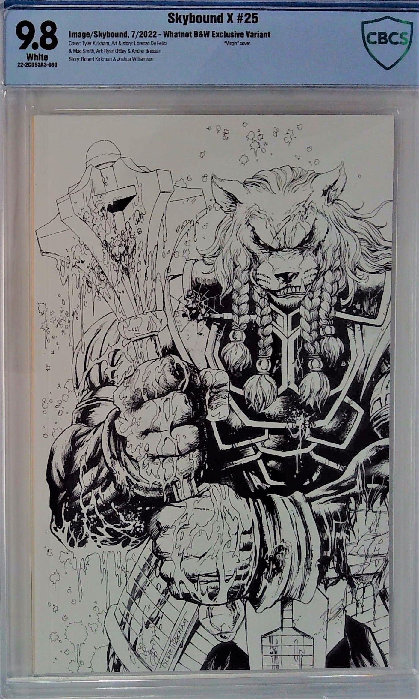Skybound X #25 Whatnot B&W Exclusive Variant CBCS 9.8 Blue Label