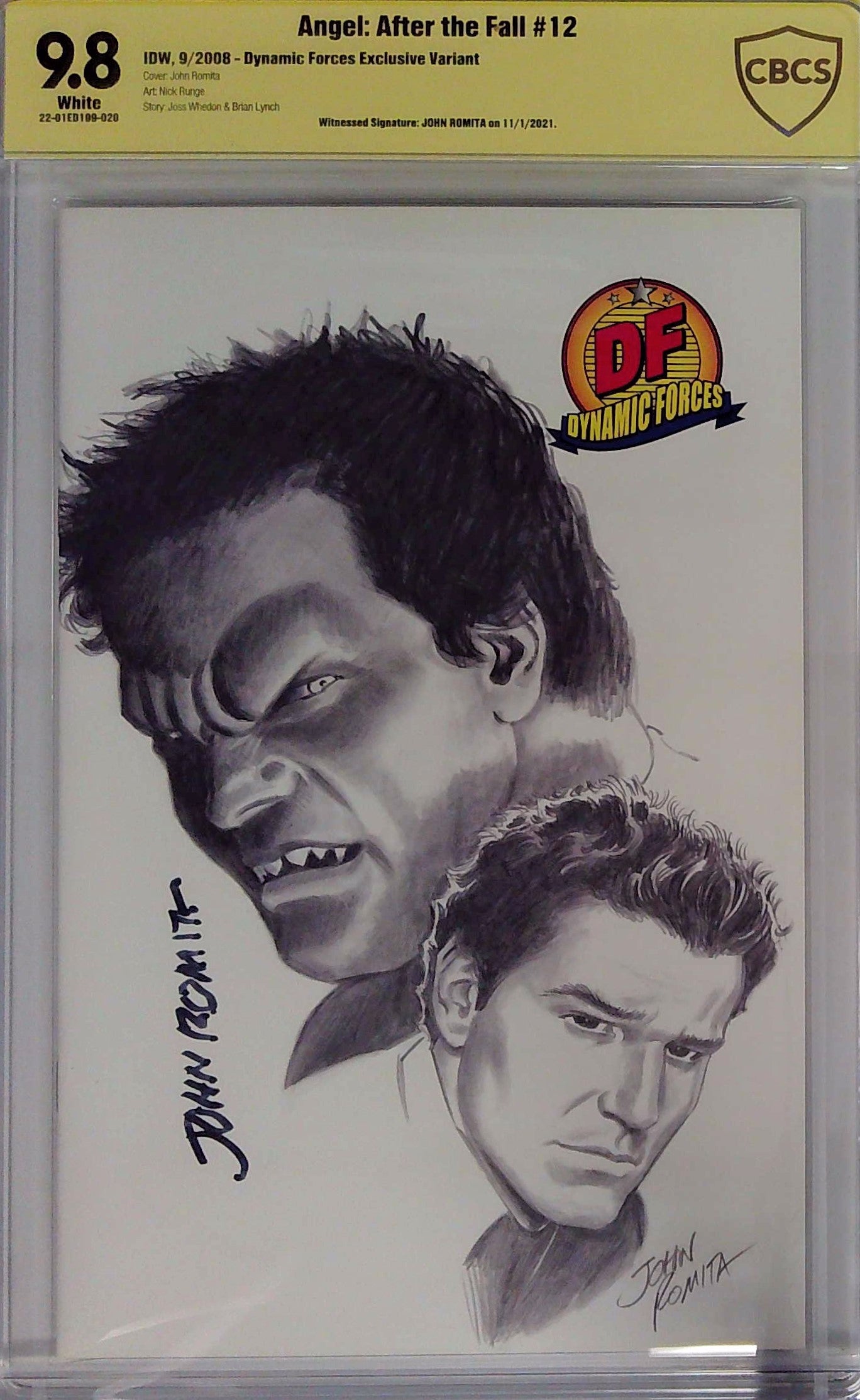 Angel: After the Fall #12 Dynamic Forces Exclusive Variant CBCS 9.8 Yellow Label John Romita