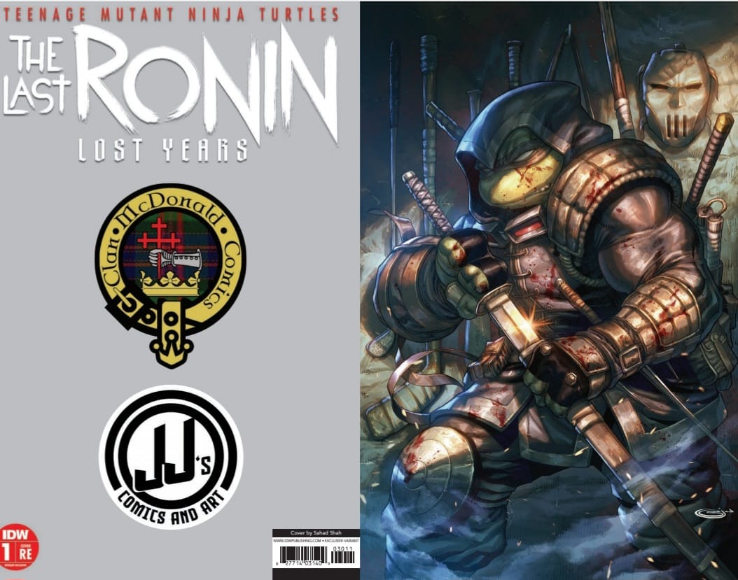 TMNT: The Last Ronin: Lost Years #1 Sajad Shah Clan McDonald Comics Virgin Exclusive!
