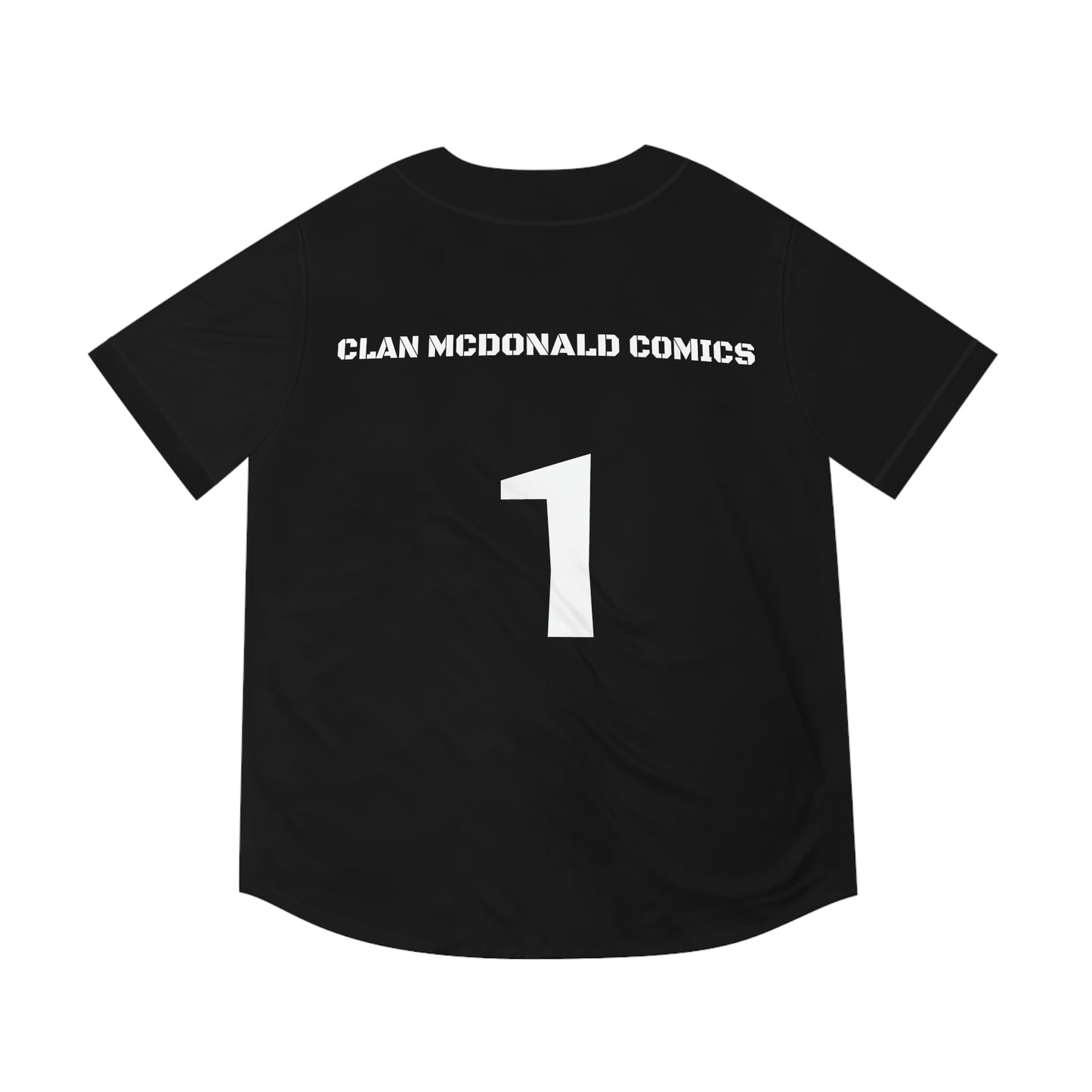 Clan McDonald Comics Men's Baseball Jersey - Black