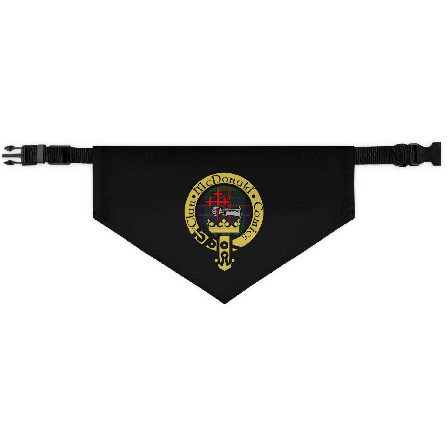 Clan McDonald Comics Pet Bandana Collar - Black