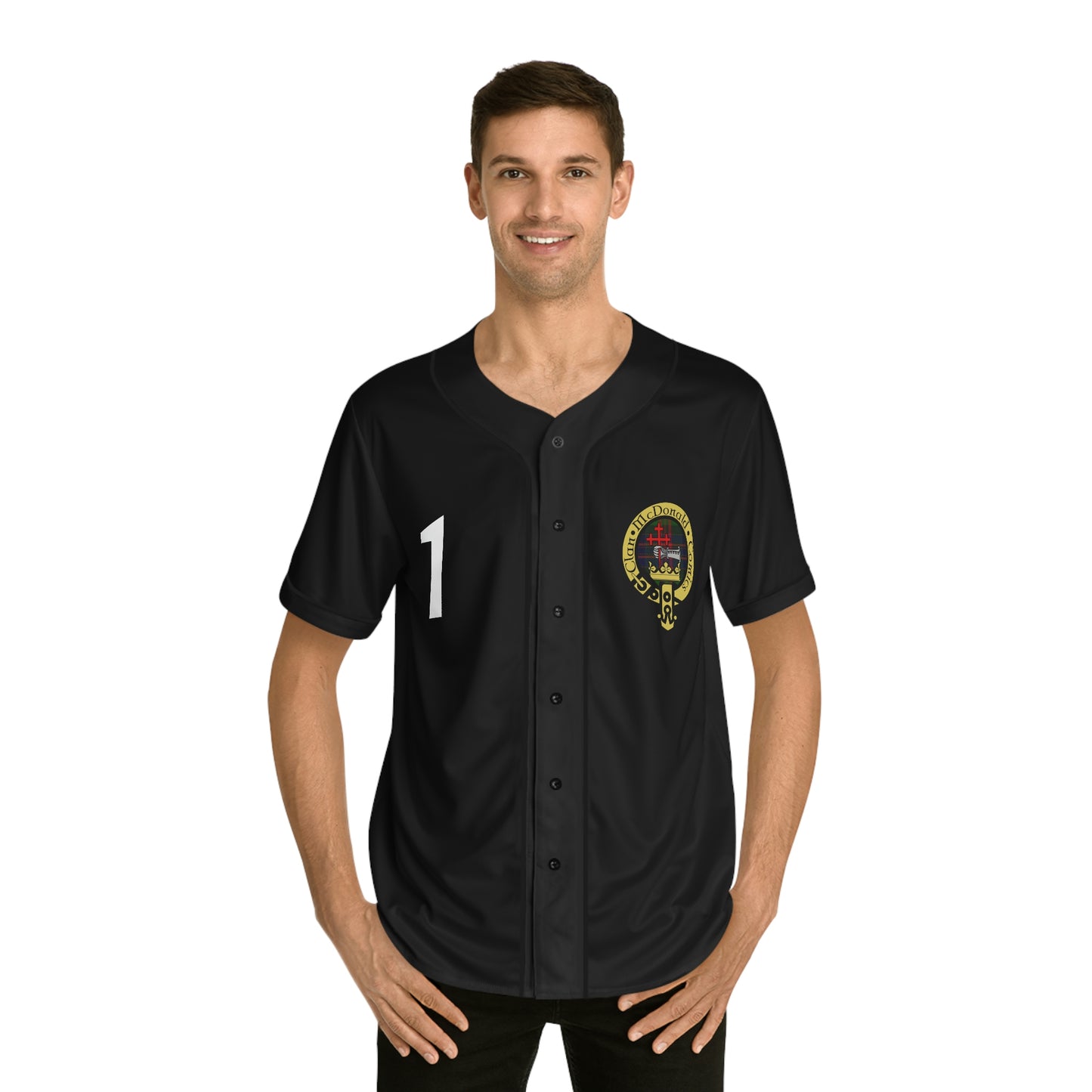 Clan McDonald Comics Men's Baseball Jersey - Black
