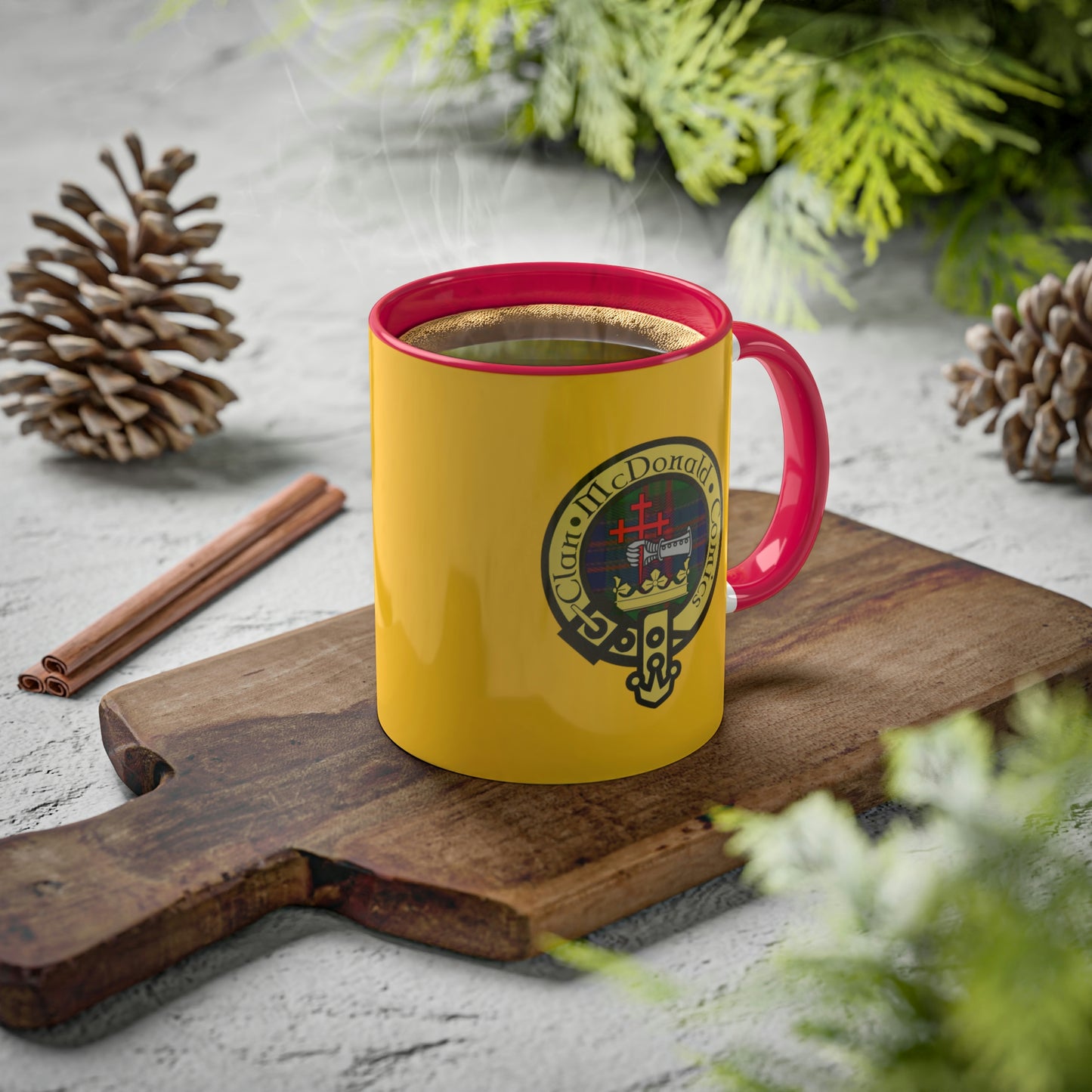 Clan McDonald Comics Coffee Mug - Yellow