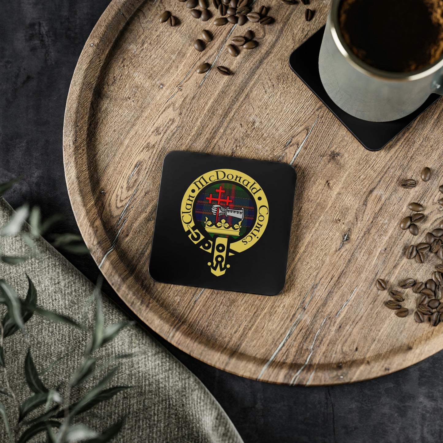 Copy of Clan McDonald Comics Coasters - Black