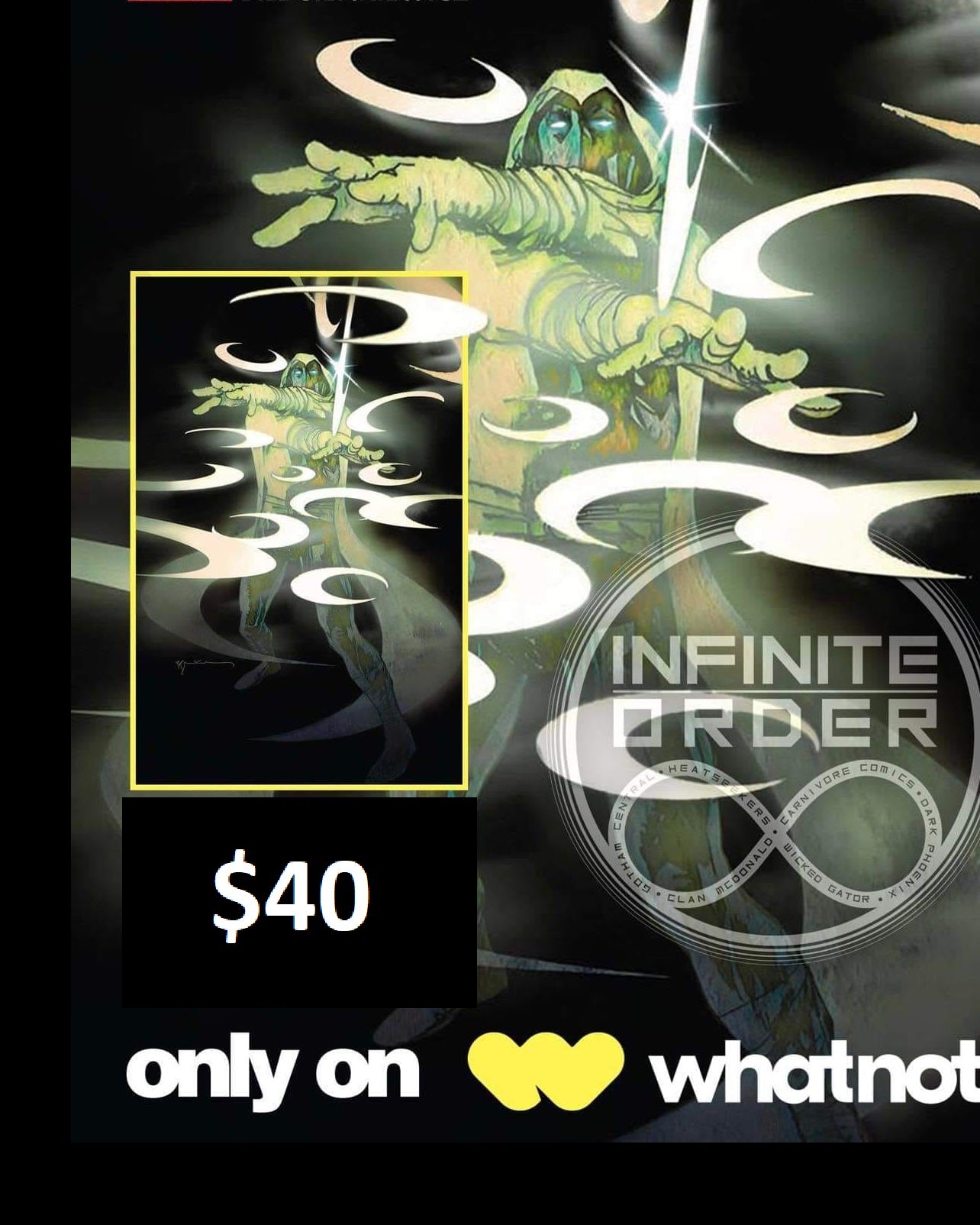 MOON KNIGHT #1 FACSIMILE WHATNOT VIRGIN EXCLUSIVE COVER