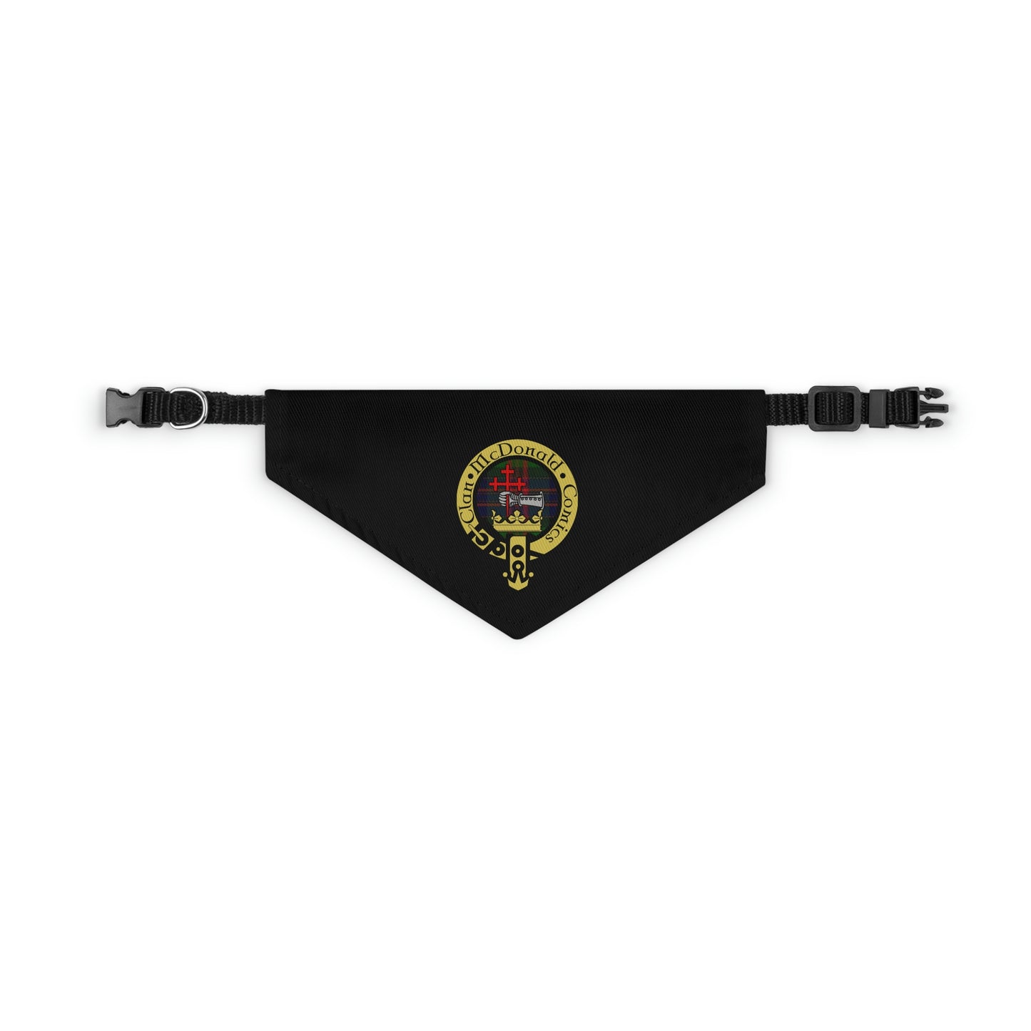 Clan McDonald Comics Pet Bandana Collar - Black