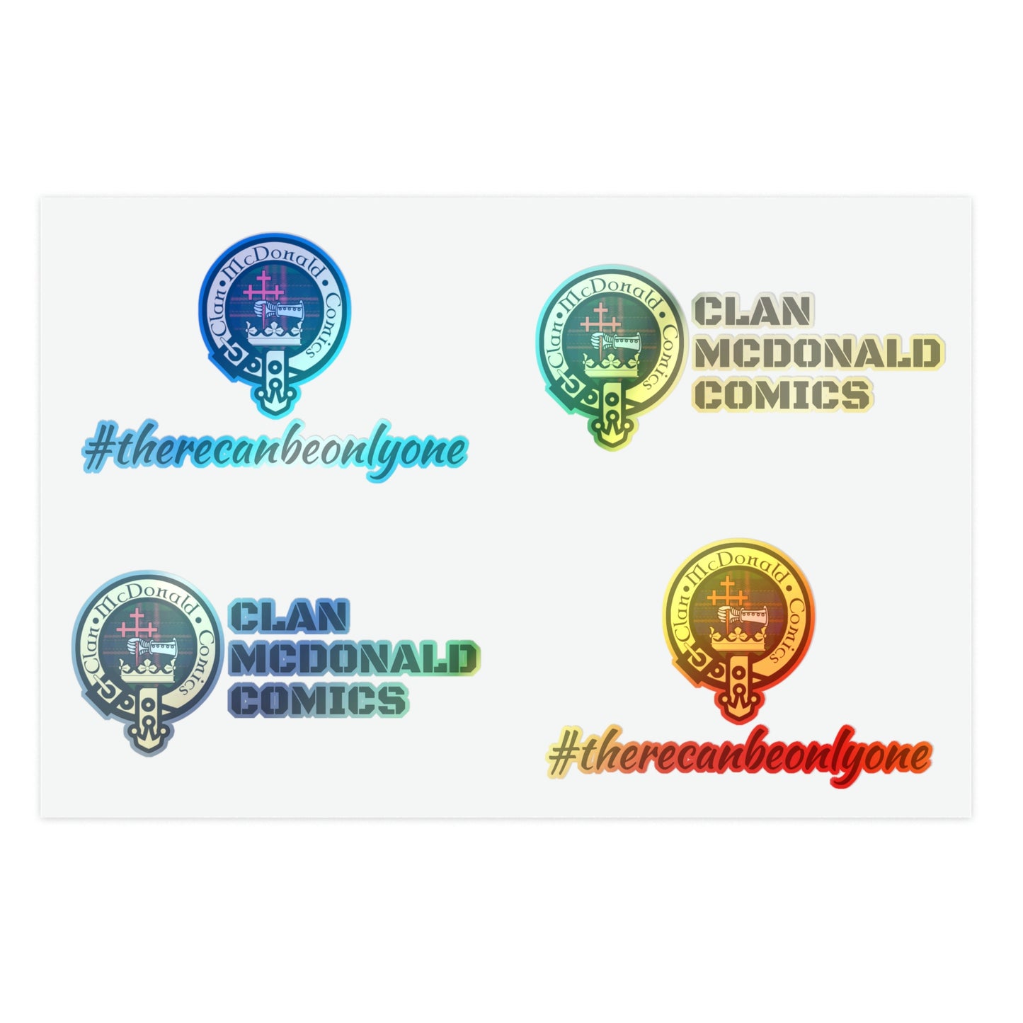 Clan McDonald Comics Sticker Sheets