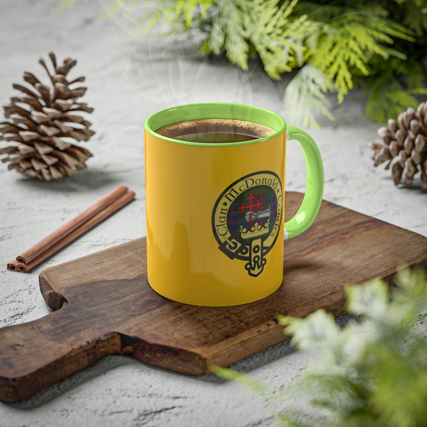 Clan McDonald Comics Coffee Mug - Yellow