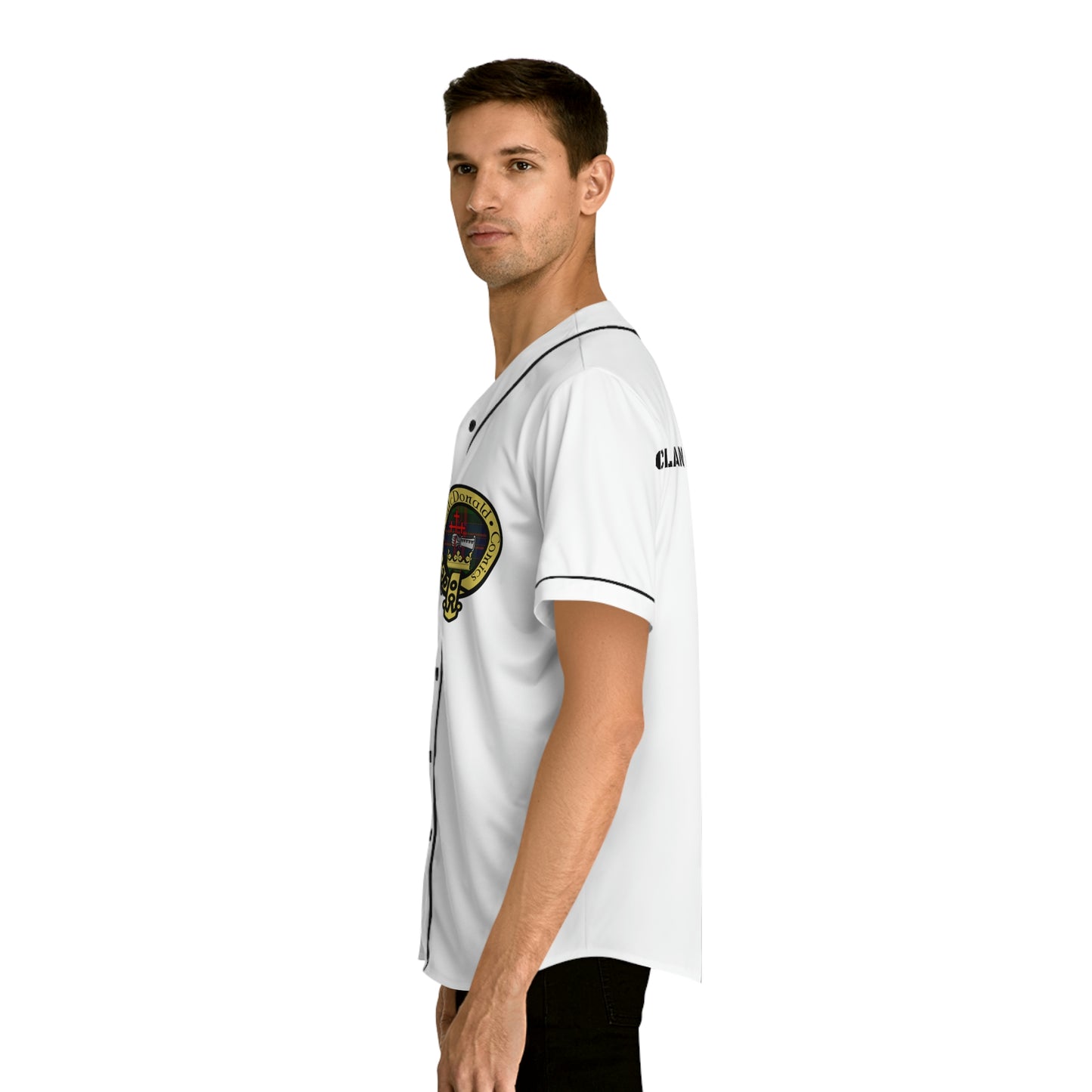 Clan McDonald Comics Men's Baseball Jersey - White