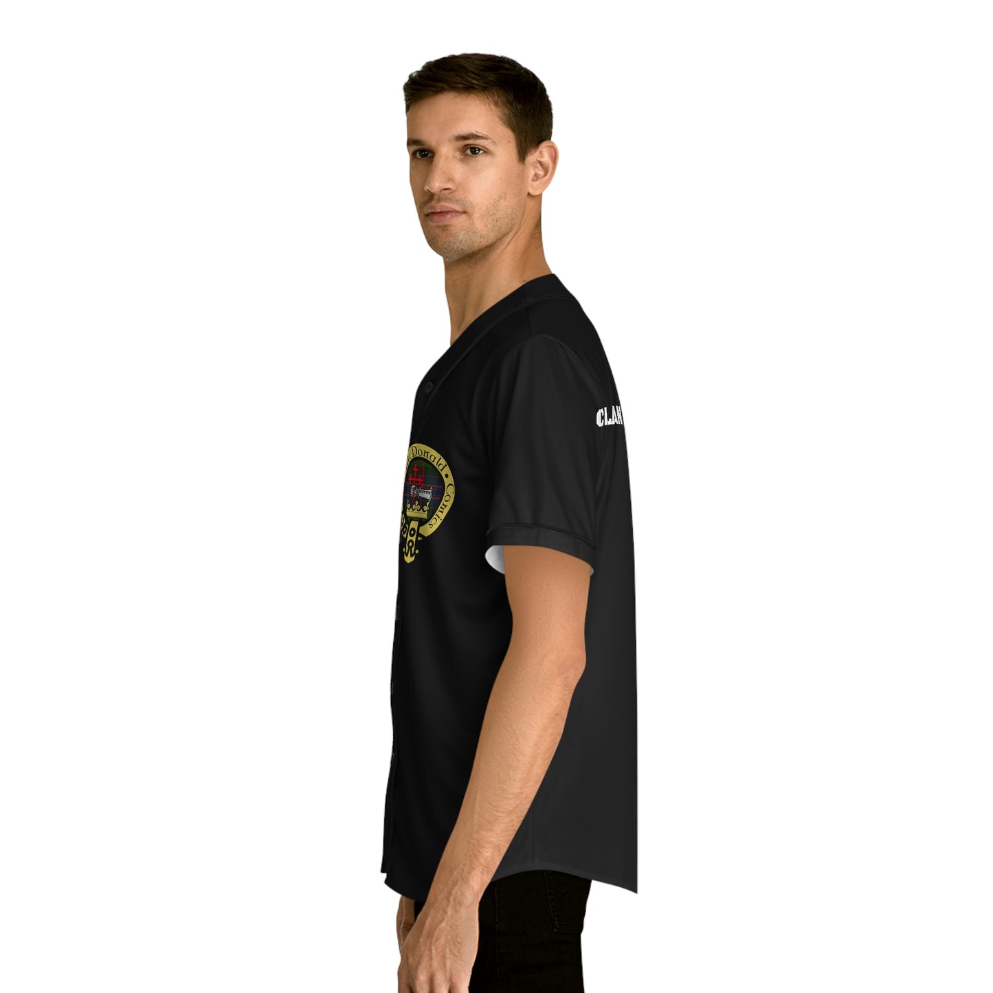 Clan McDonald Comics Men's Baseball Jersey - Black