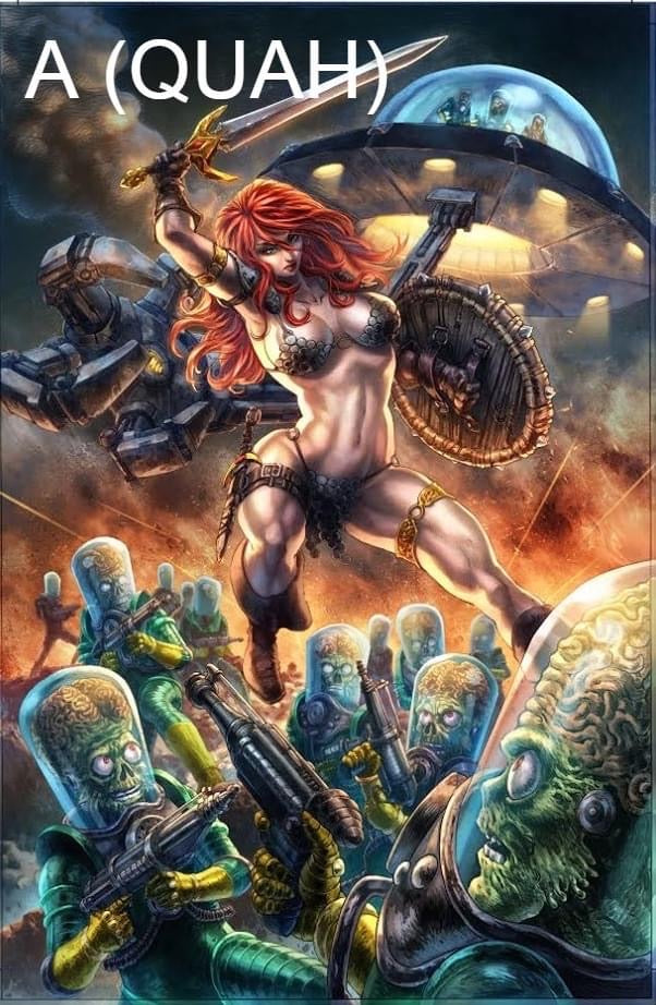 Mars Attacks Red Sonja #1 Alan Quah CMC Exclusive Virgin