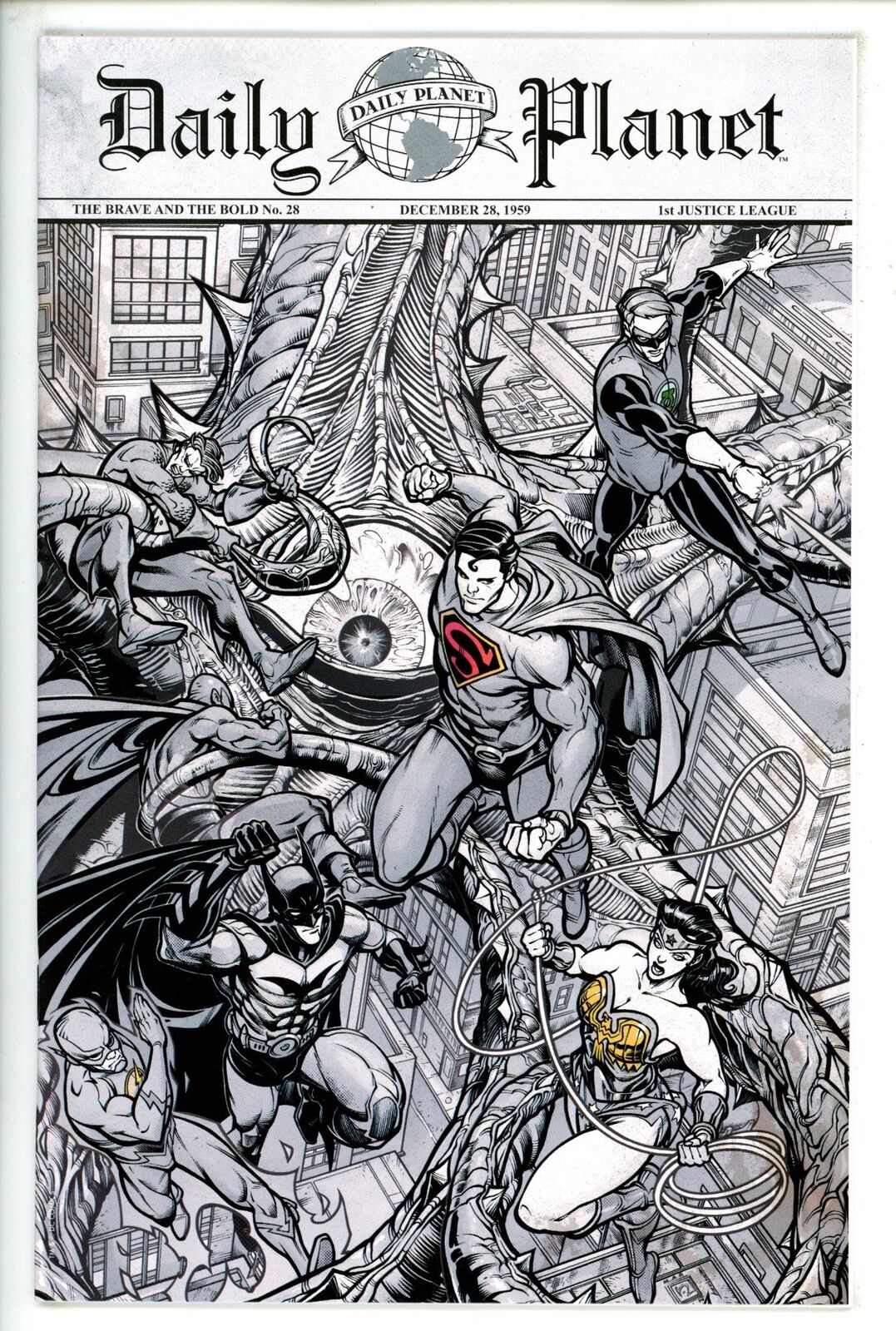 BRAVE AND THE BOLD #28 FACSIMILE EXCLUSIVE VARIANT by Chad Hardin